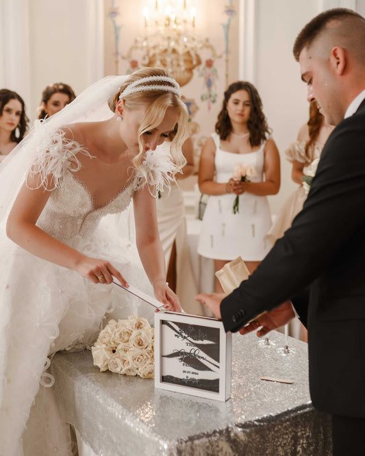 Wedding Sand Ceremony With Print