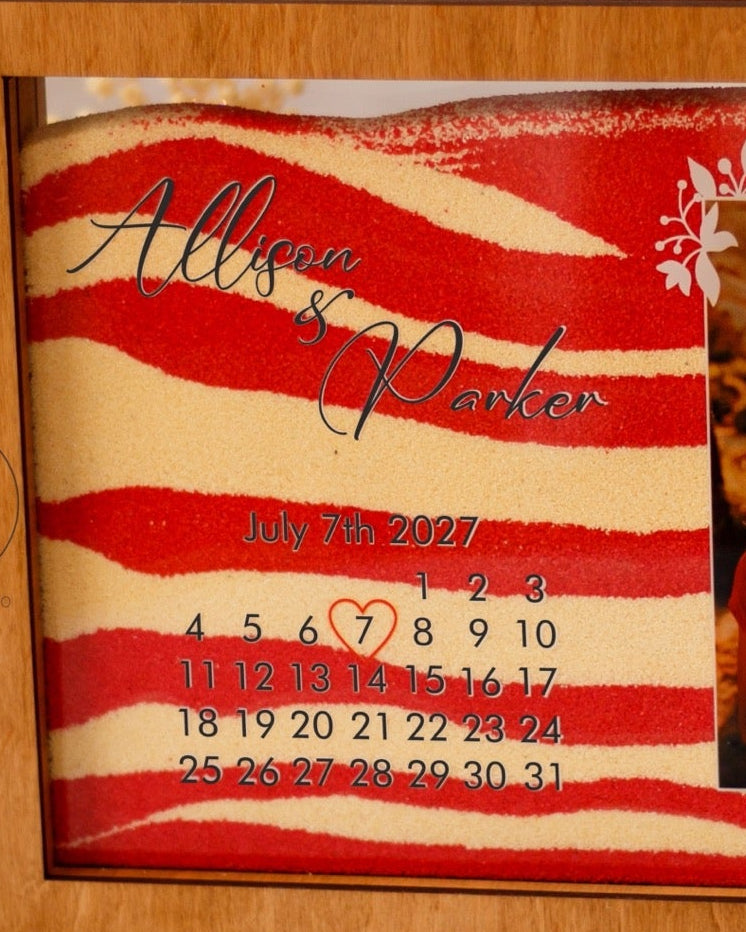 Unity sand ceremony frame for beach or outdoor wedding