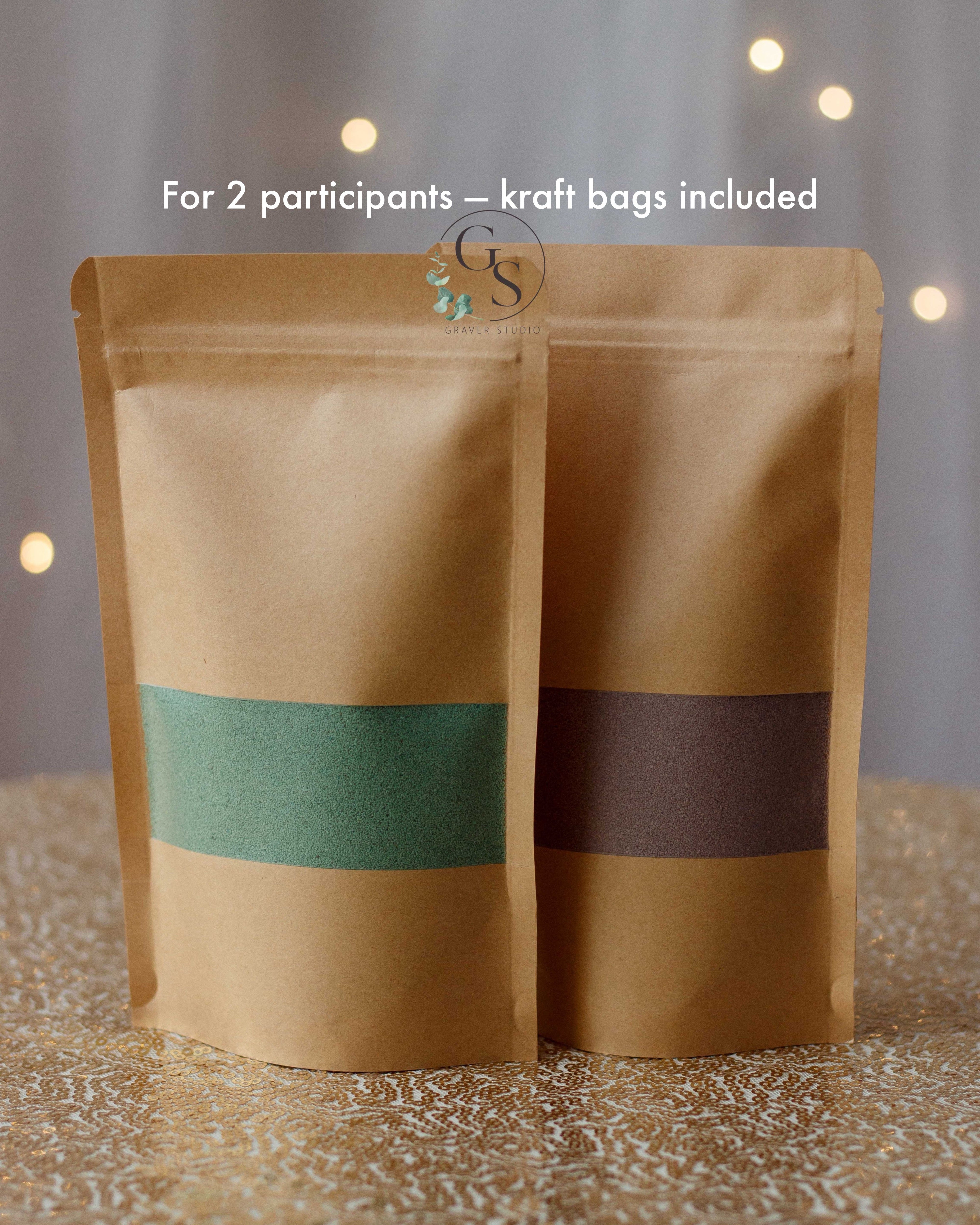 Wedding sand ceremony shadow box with custom engraved names