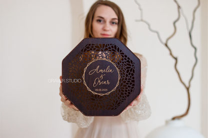 Octagonal Wedding Card Box