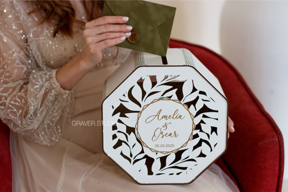 Octagonal Wedding Card Box