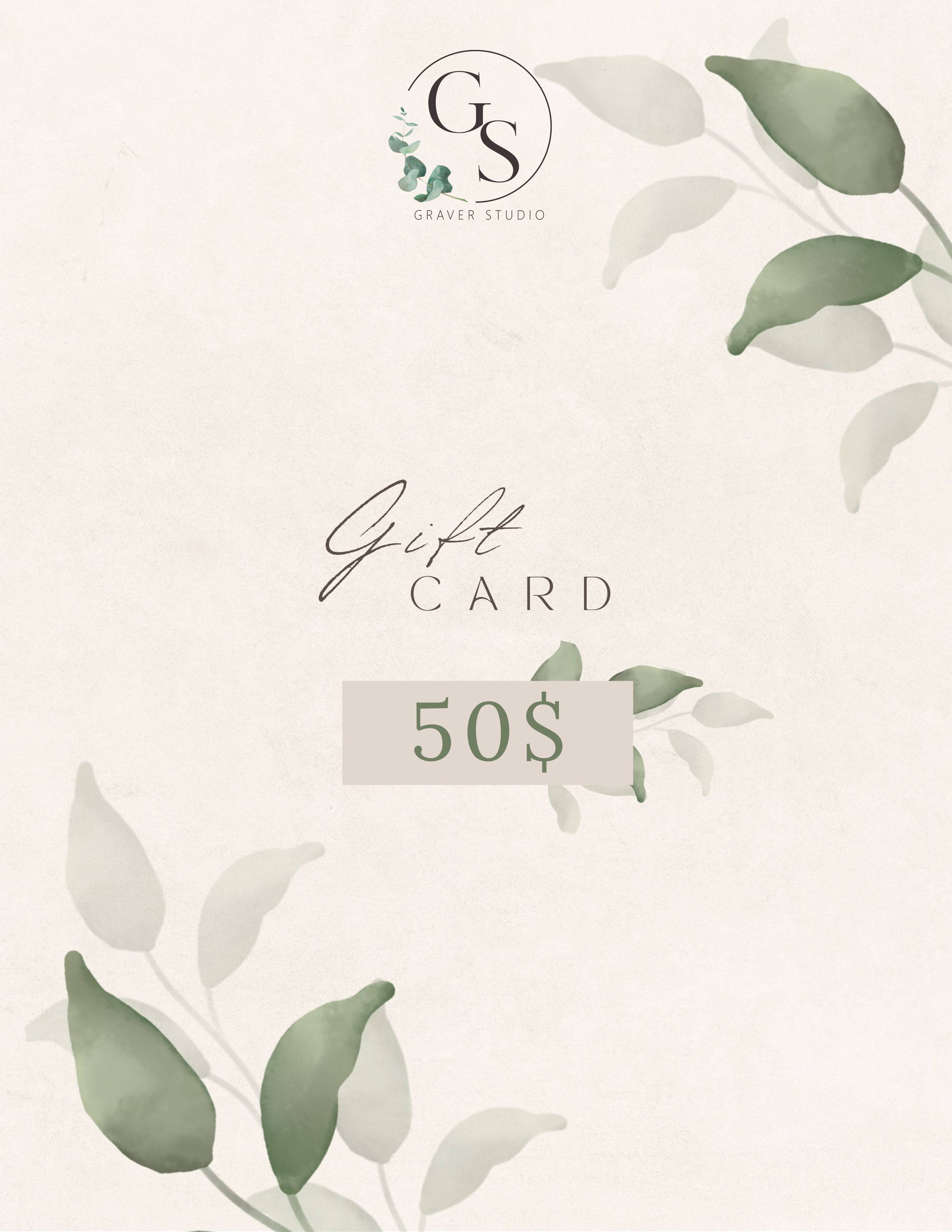 Graverstudio gift card