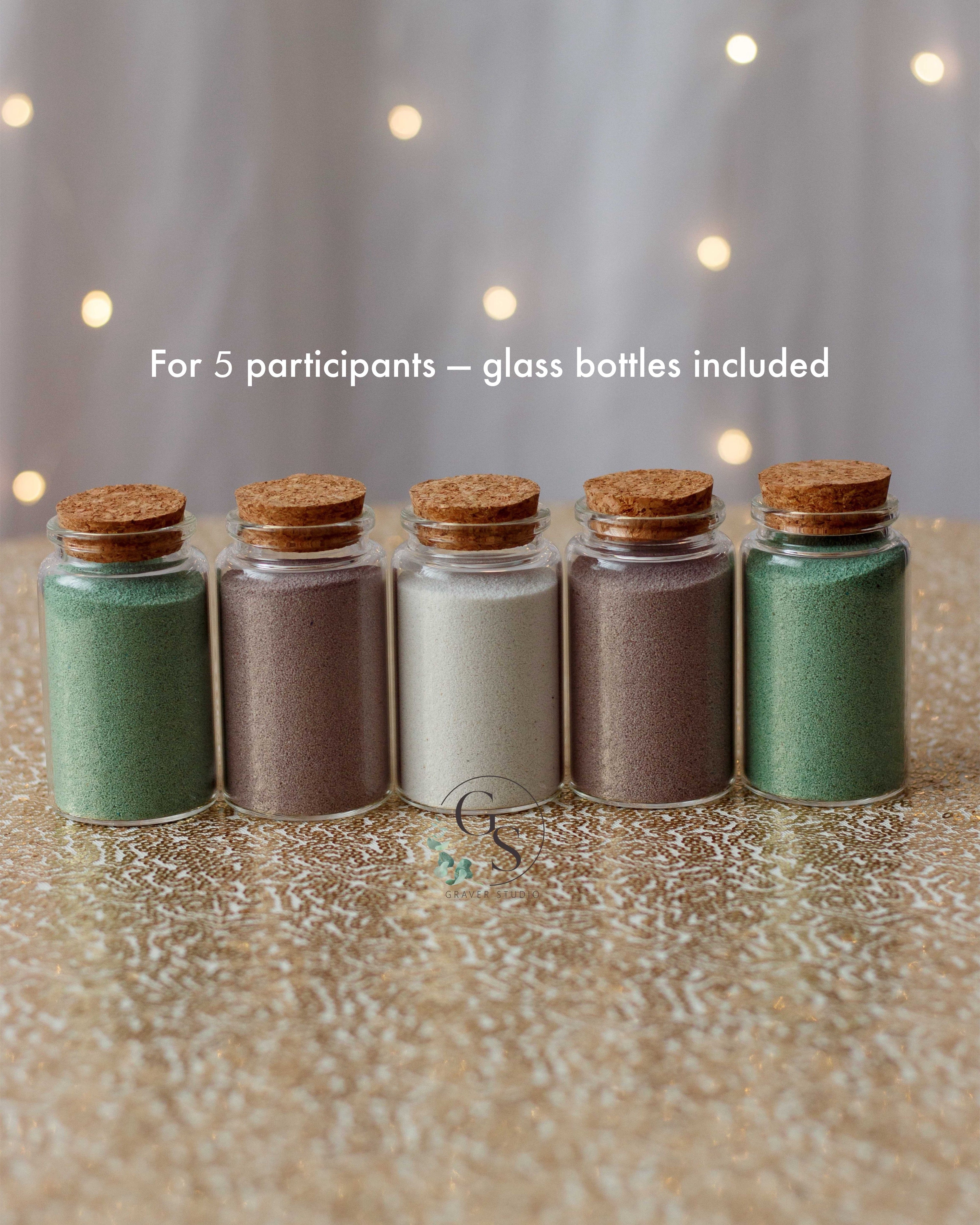 Personalized shadow box sand ceremony decor for wedding day