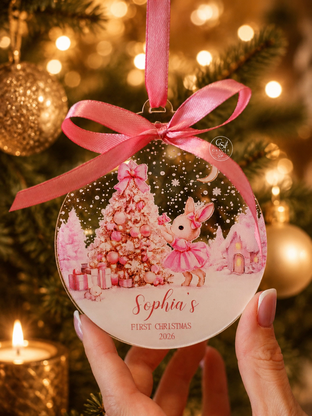 Personalized Baby First Christmas Ornament