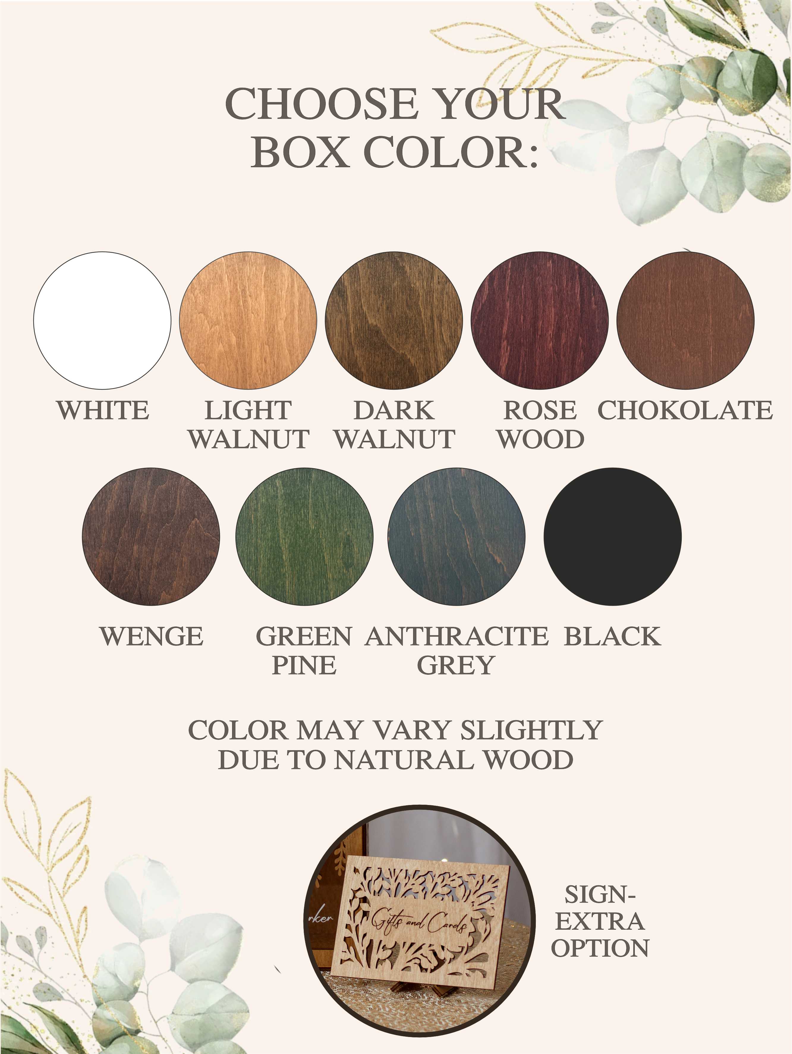 Personalized Wedding Card Box