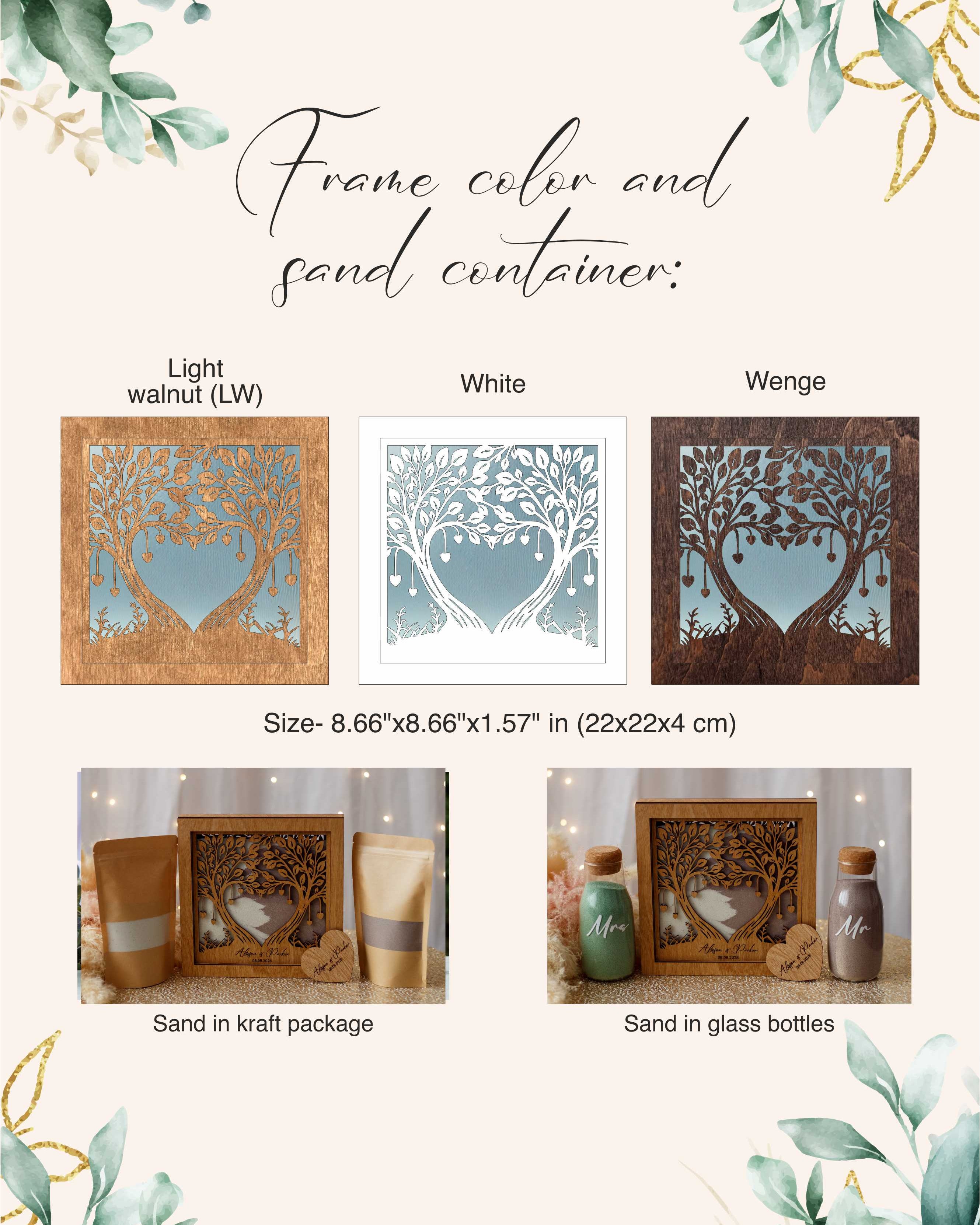 Wedding Sand Ceremony With Family Tree